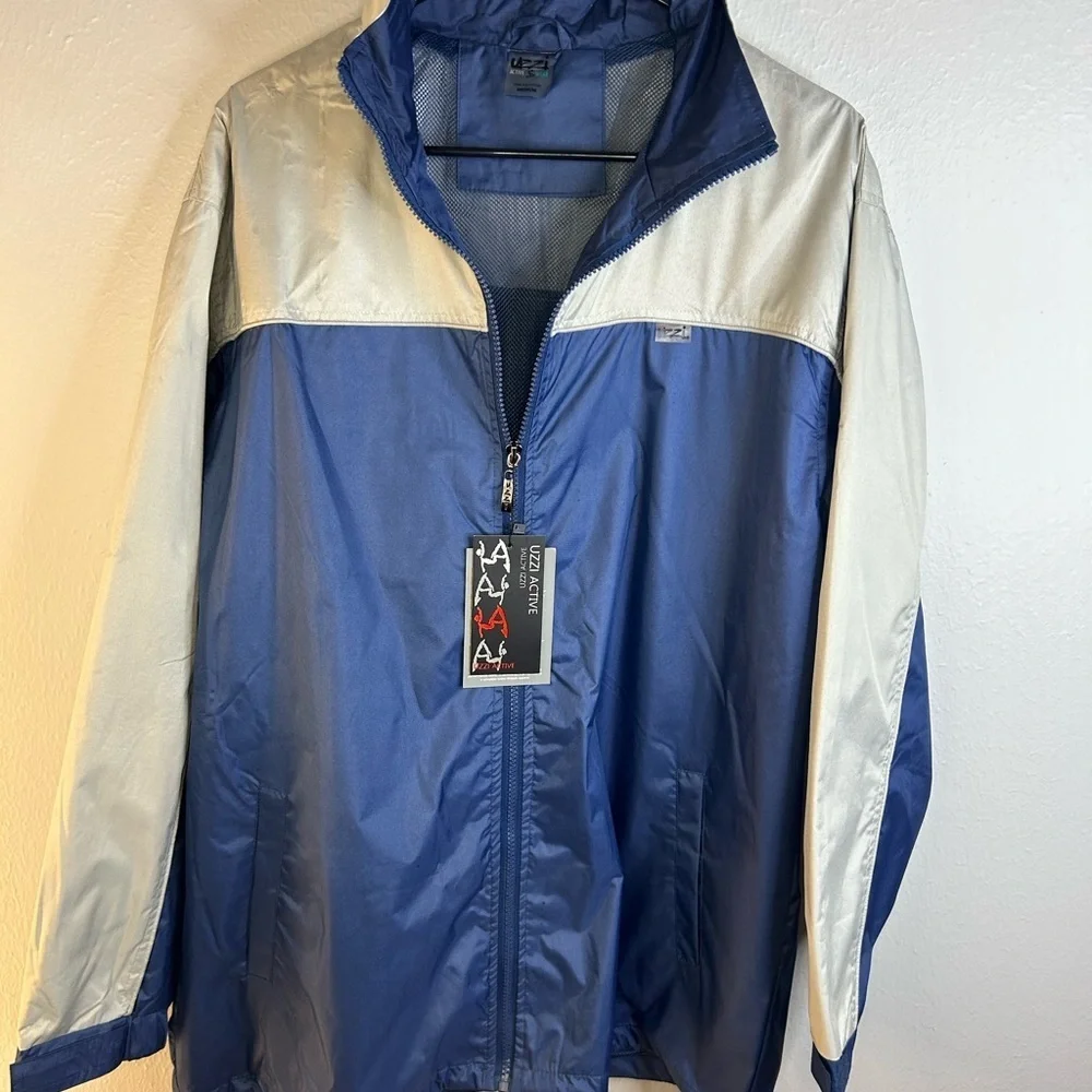 NWT Uzzi Active Amphibious Water-Resistant Jacket Men’s Size M Blue Gray